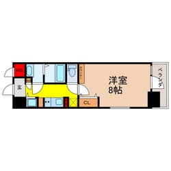 玉造駅 徒歩2分 8階の物件間取画像